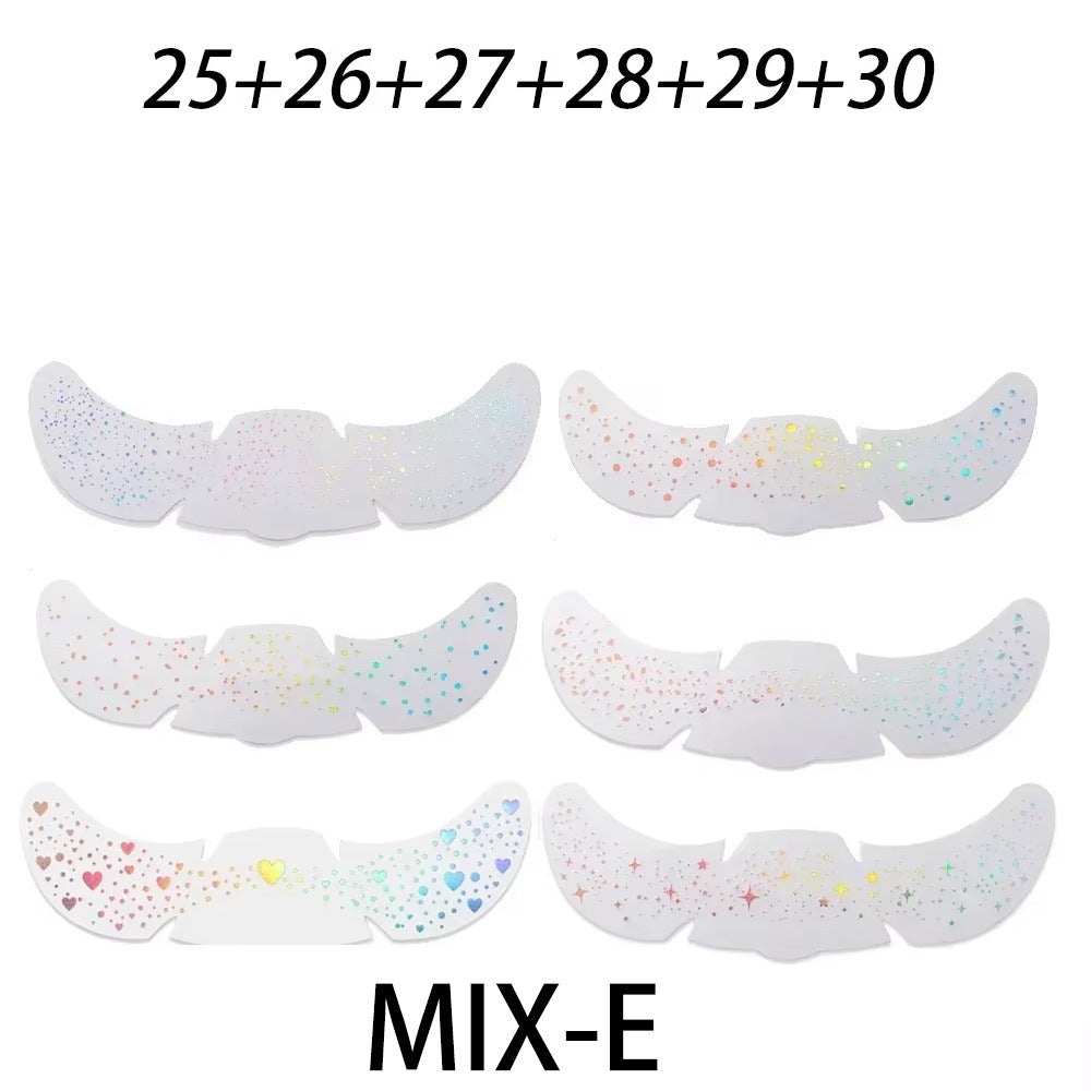 Simulated freckle stickers