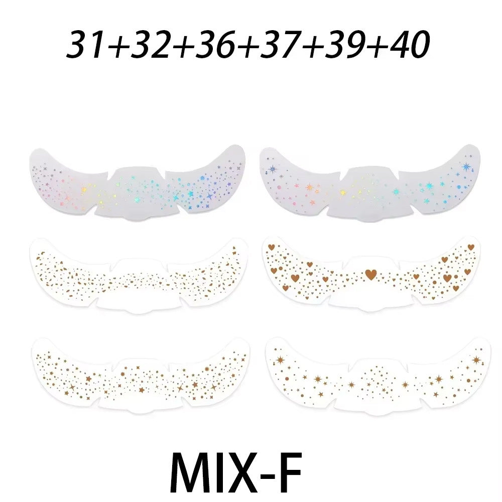Simulated freckle stickers
