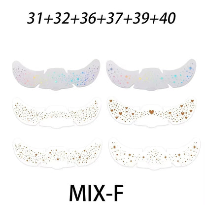 Simulated freckle stickers