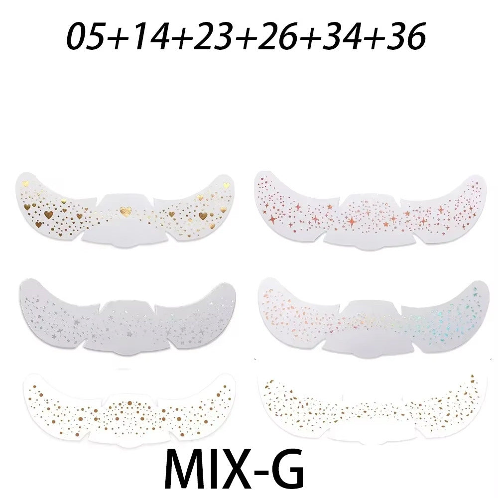 Simulated freckle stickers