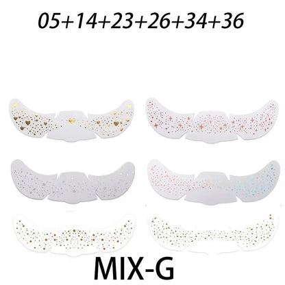 Simulated freckle stickers