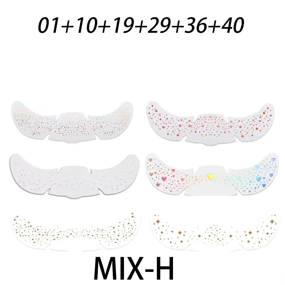 Simulated freckle stickers