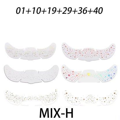Simulated freckle stickers