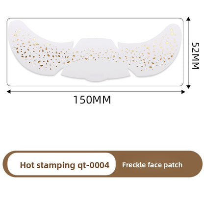 Simulated freckle stickers