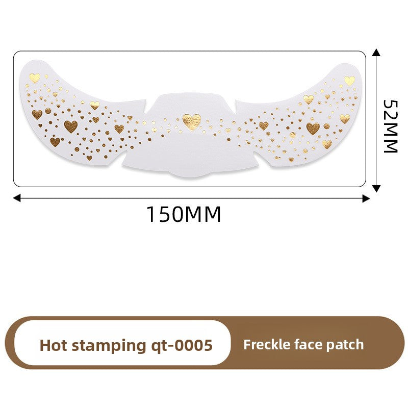 Simulated freckle stickers