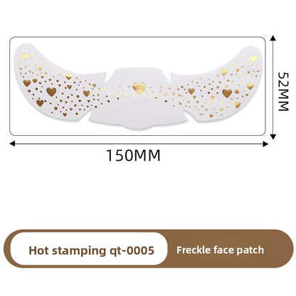Simulated freckle stickers