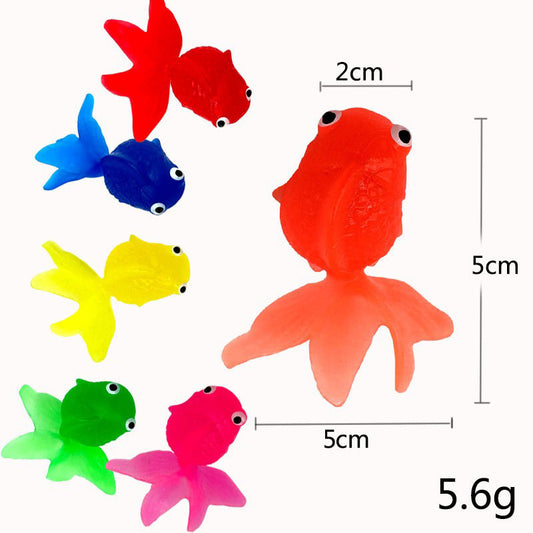 Simulated Goldfish Floating Rubber Toy