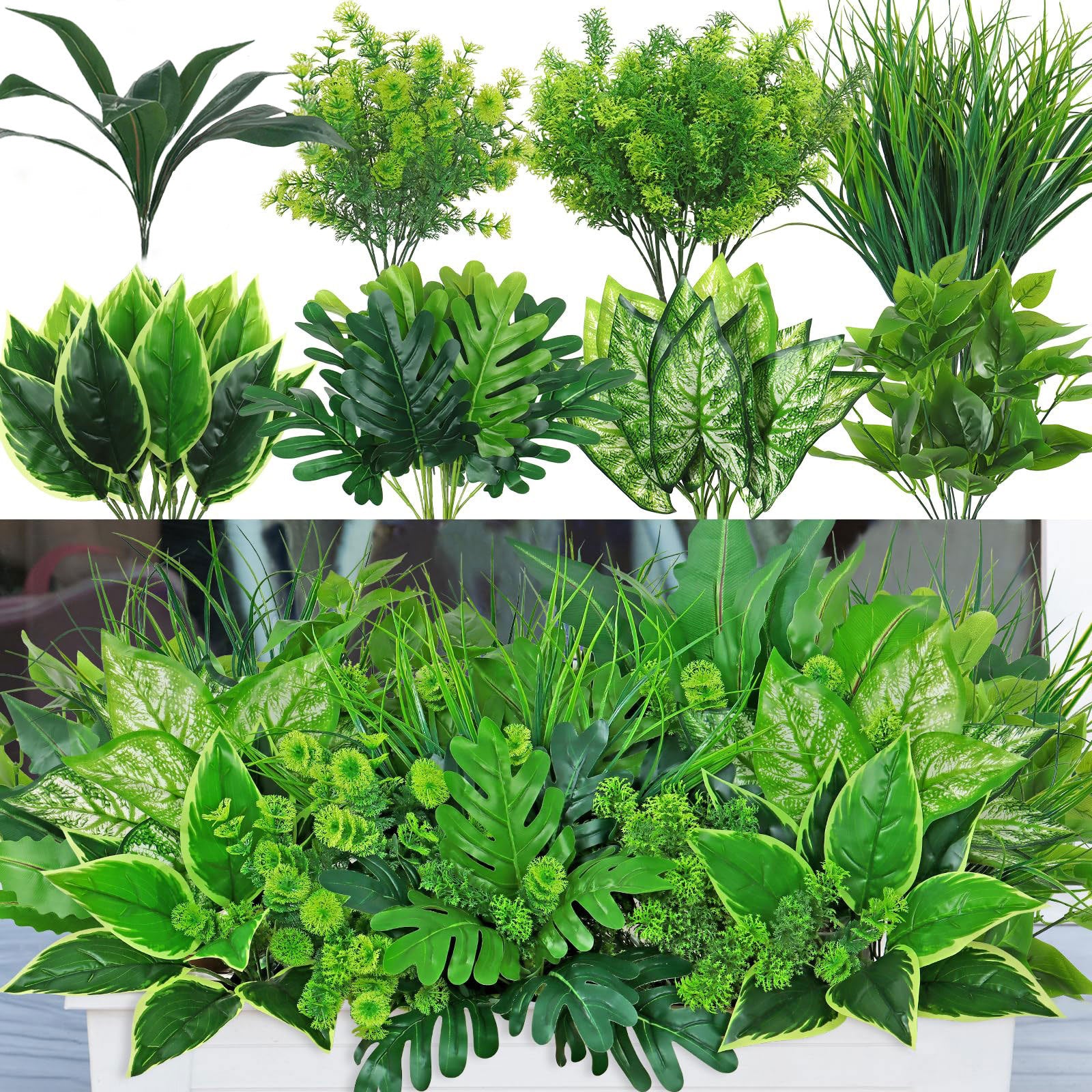 Simulated green plant landscaping potted plants