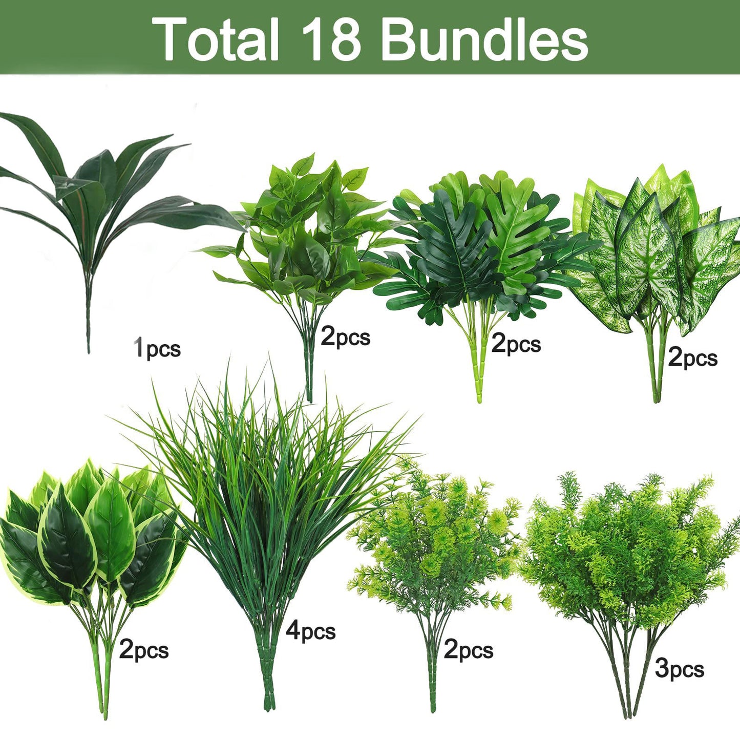 Simulated green plant landscaping potted plants