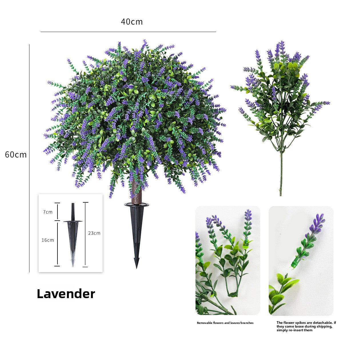 Simulated Green Plants Ground Insert Cypress Eucalyptus Bonsai Lavender