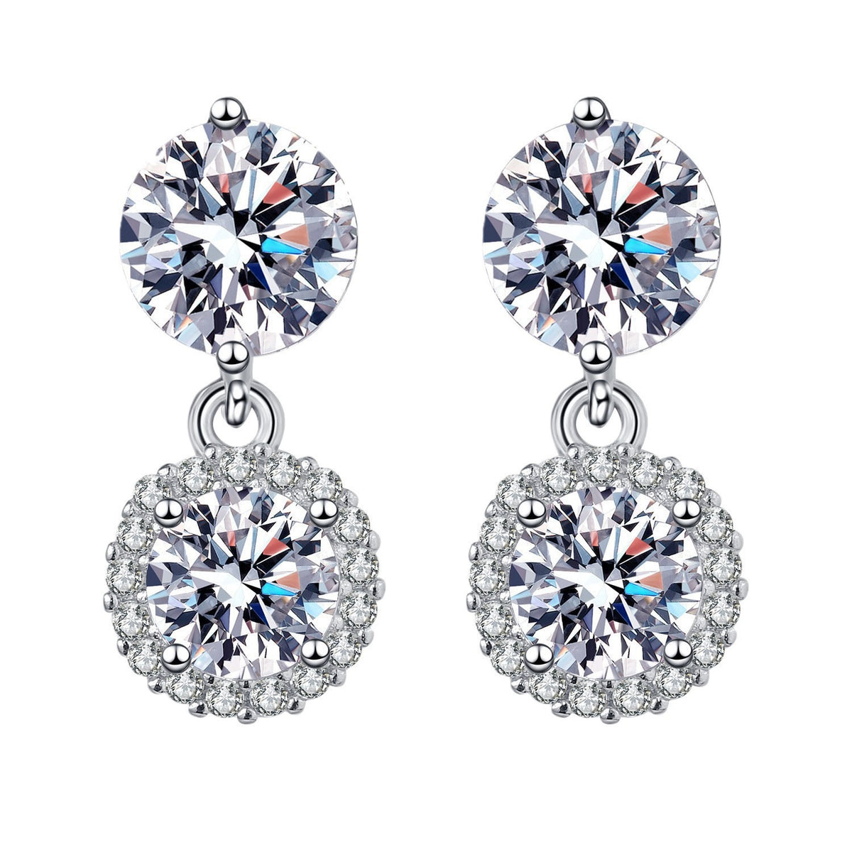 Simulated Moissanite Earrings Women Fashion