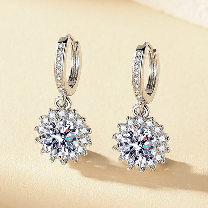 Simulated Moissanite Earrings Women Fashion