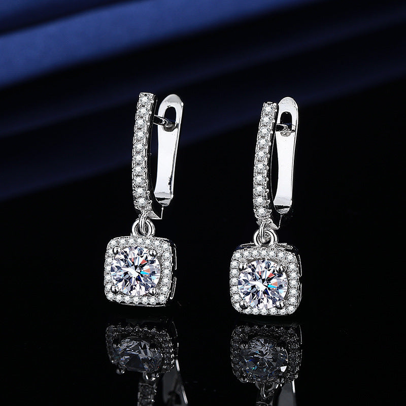 Simulated Moissanite Earrings Women Fashion