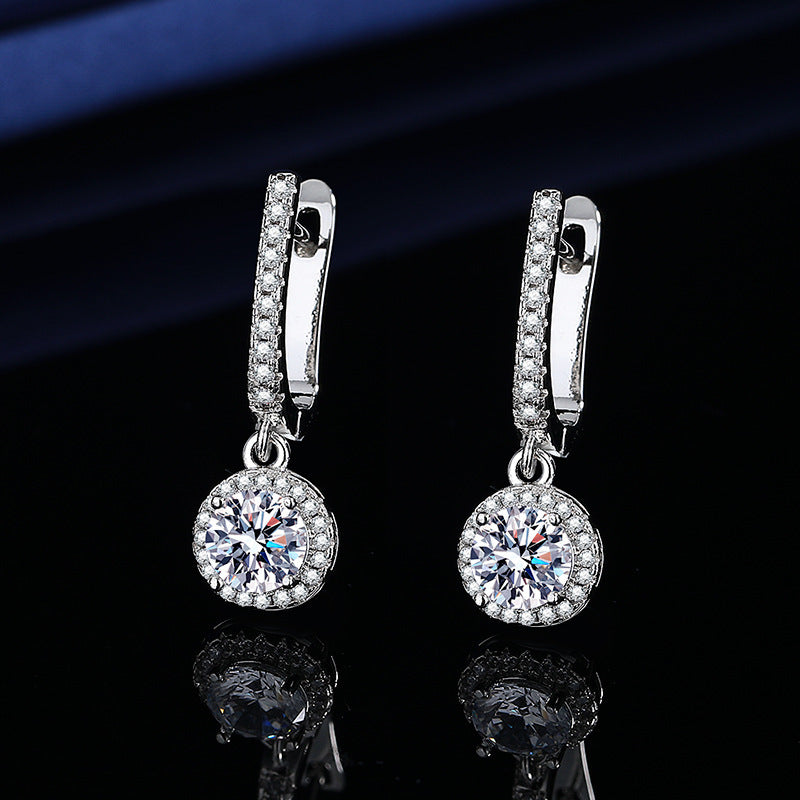 Simulated Moissanite Earrings Women Fashion