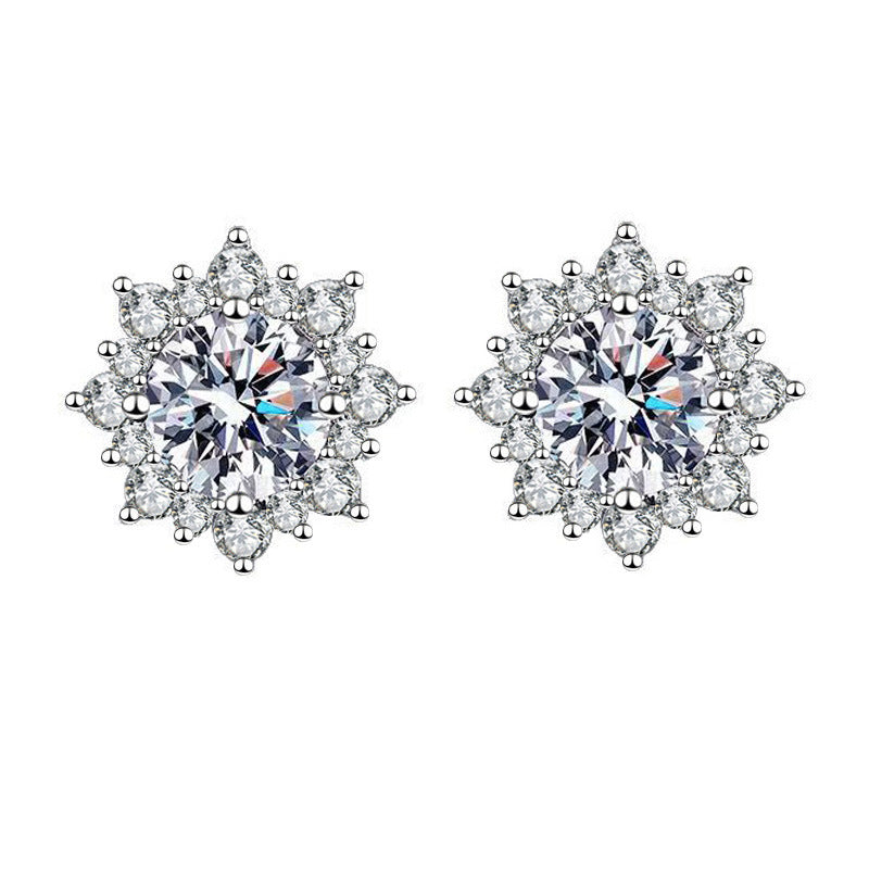 Simulated Moissanite Earrings Women Fashion