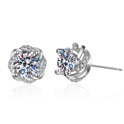 Simulated Moissanite Earrings Women Fashion