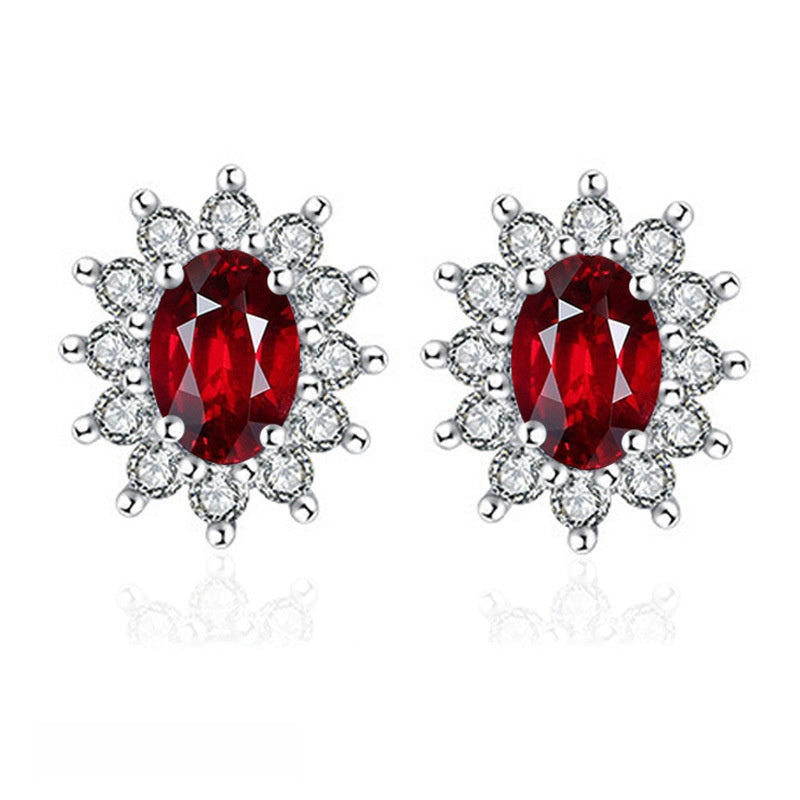 Simulated Moissanite Earrings Women Fashion