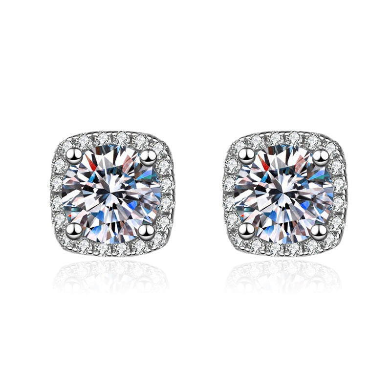 Simulated Moissanite Earrings Women Fashion