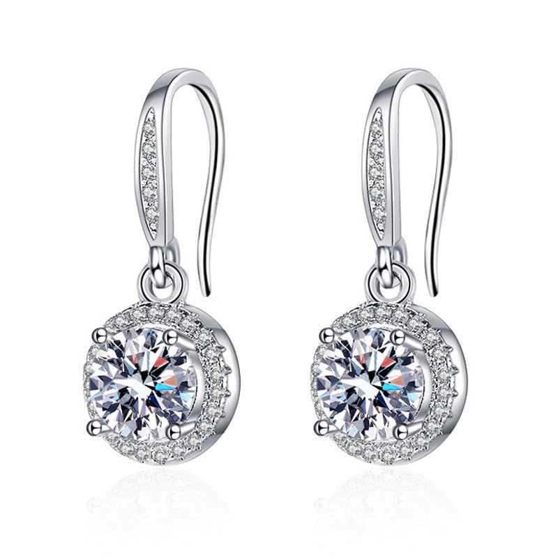 Simulated Moissanite Earrings Women Fashion
