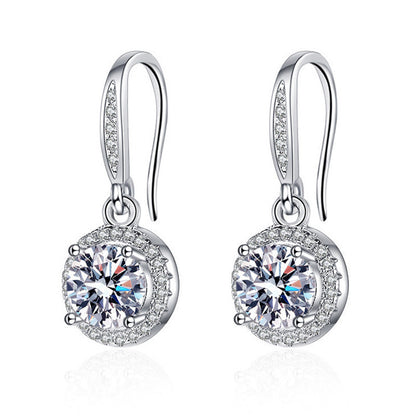 Simulated Moissanite Earrings Women Fashion
