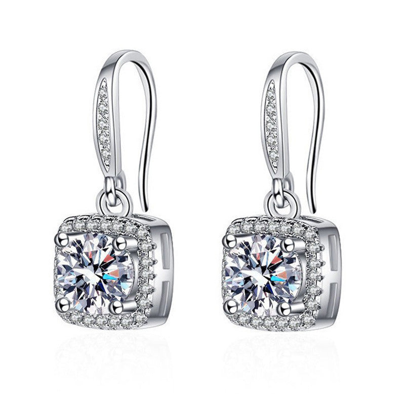 Simulated Moissanite Earrings Women Fashion