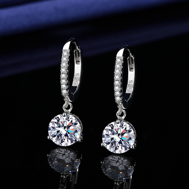 Simulated Moissanite Earrings Women Fashion