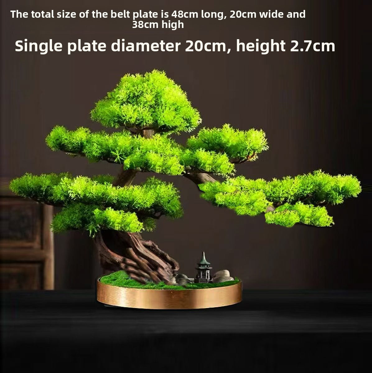 Simulated Pine Bonsai Tree Decor