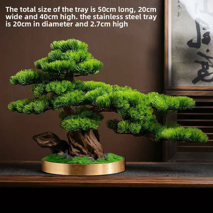 Simulated Pine Bonsai Tree Decor