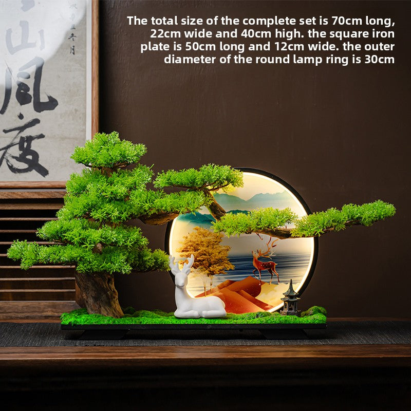 Simulated Pine Bonsai Tree Decor