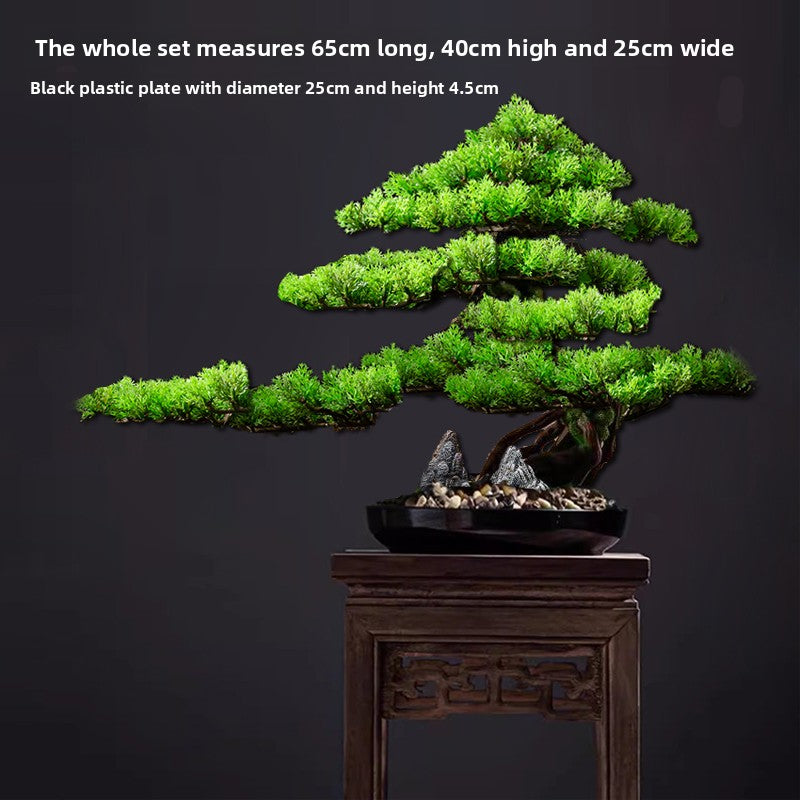 Simulated Pine Bonsai Tree Decor
