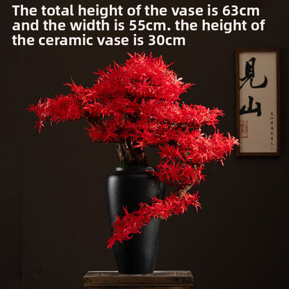 Simulated Pine Bonsai Tree Decor