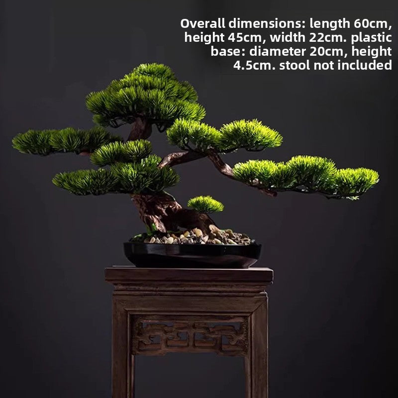 Simulated Pine Bonsai Tree Decor
