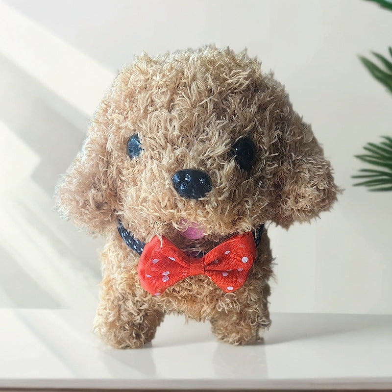 Simulated plush toy, children's toy dog