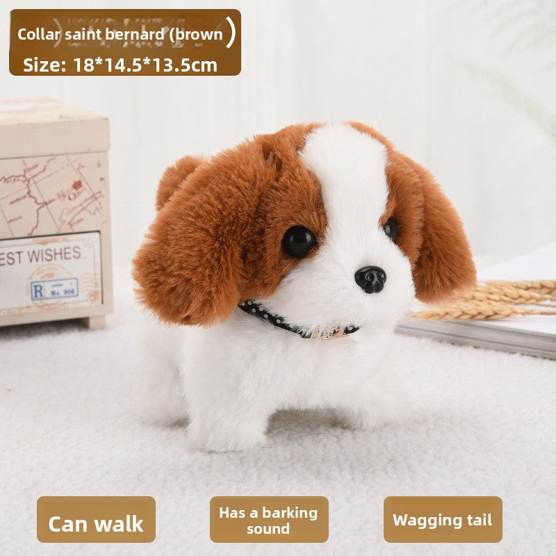Simulated plush toy, children's toy dog