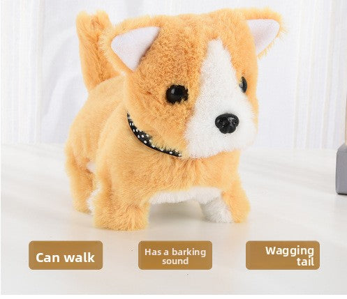 Simulated plush toy, children's toy dog