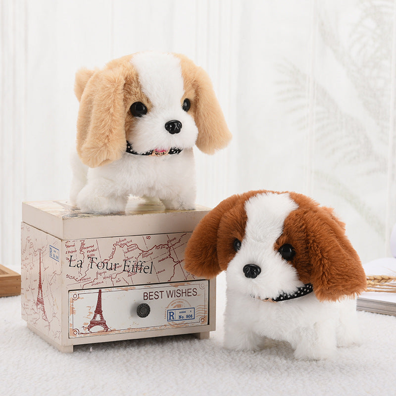 Simulated plush toy, children's toy dog