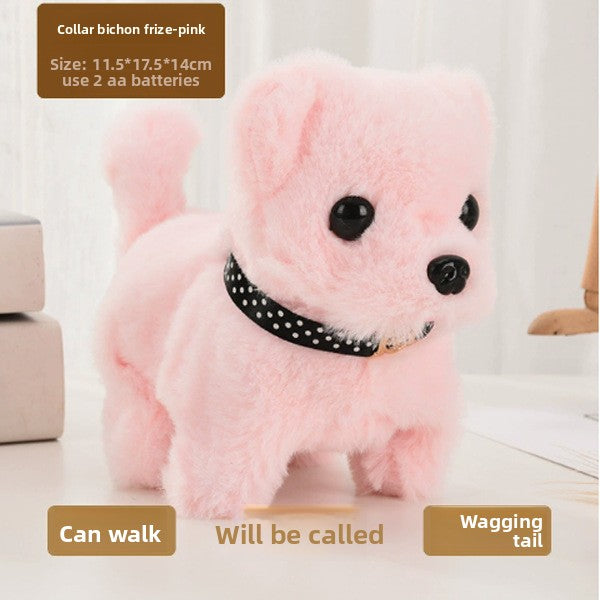 Simulated plush toy, children's toy dog