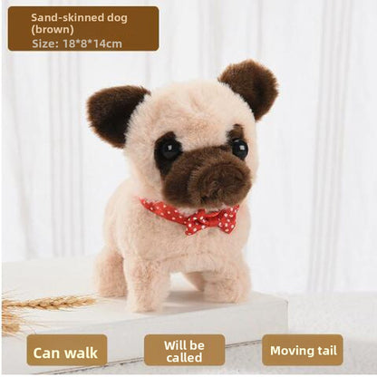 Simulated plush toy, children's toy dog