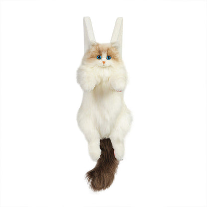 Simulated Ragdoll Cat Plush Backpack Doll