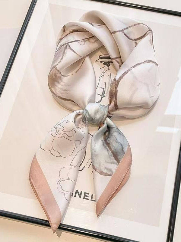 Simulated silk mulberry silk scarf