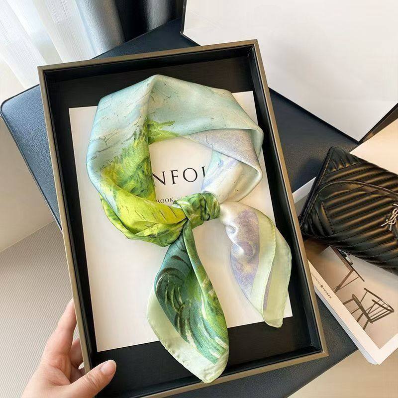 Simulated silk mulberry silk scarf