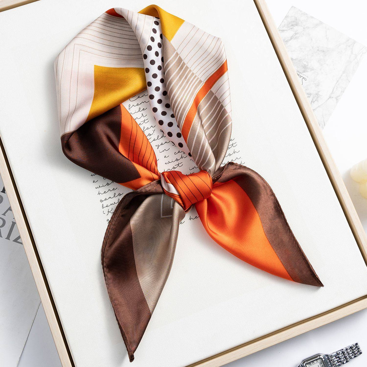 Simulated silk mulberry silk scarf