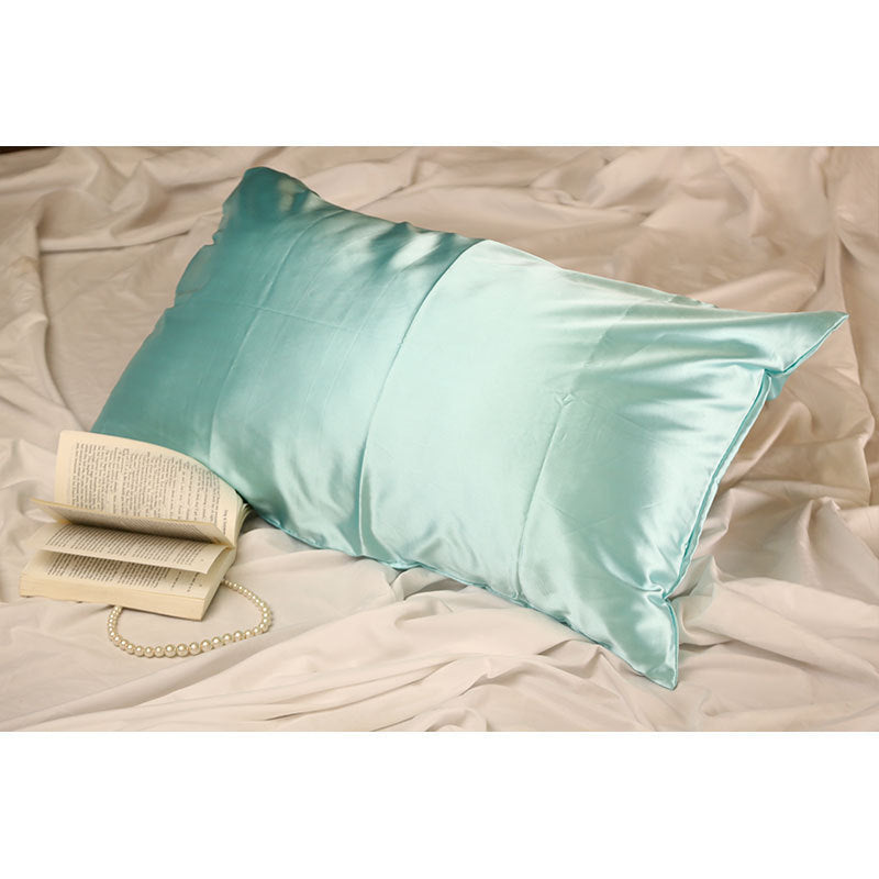 Simulated Silk Pillowcase Solid Color