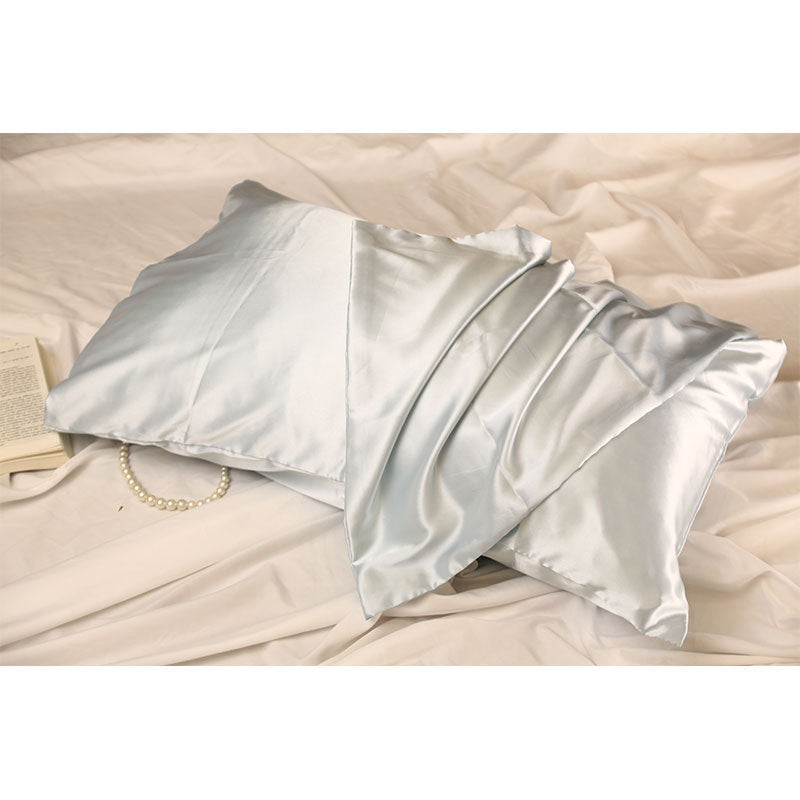 Simulated Silk Pillowcase Solid Color