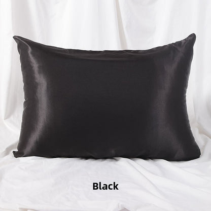 Simulated Silk Pillowcase Solid Color