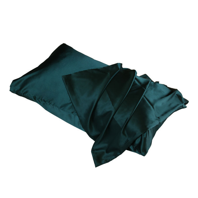 Simulated Silk Pillowcase Solid Color