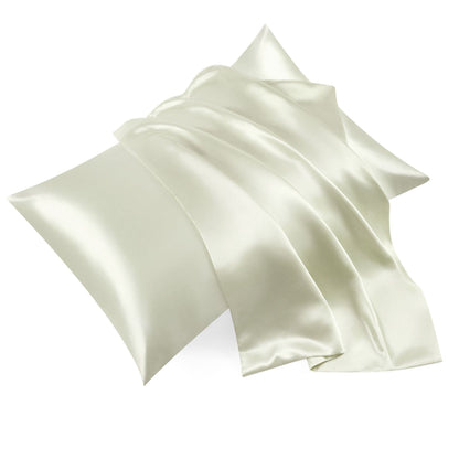 Simulated Silk Pillowcase Solid Color