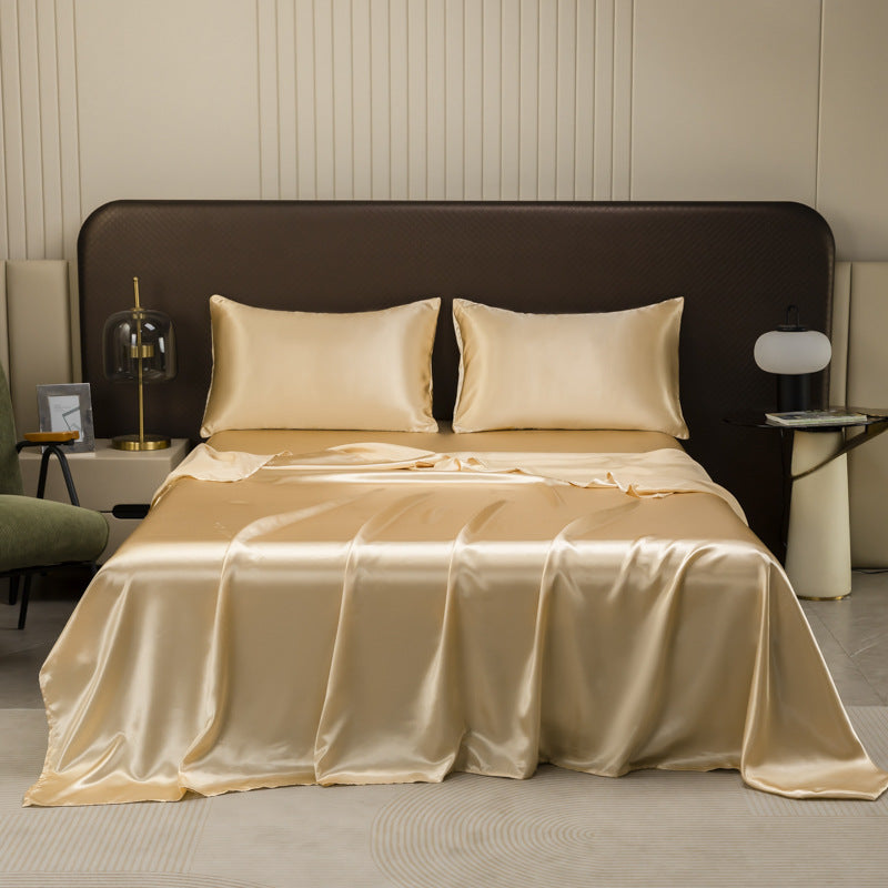 Simulated Silk Satin Bedding Set
