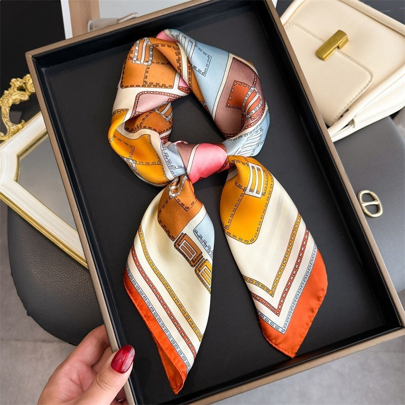 Simulated Silk Square Scarf for Women