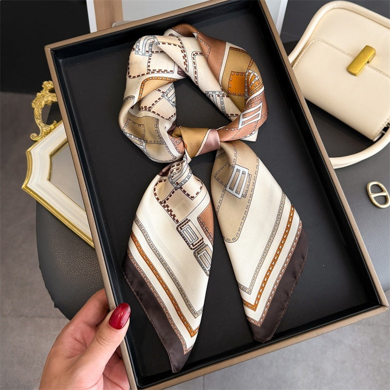 Simulated Silk Square Scarf for Women